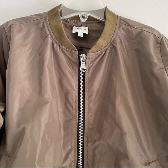 Hayden Los Angeles army green bomber jacket size Small - Picture 4 of 10